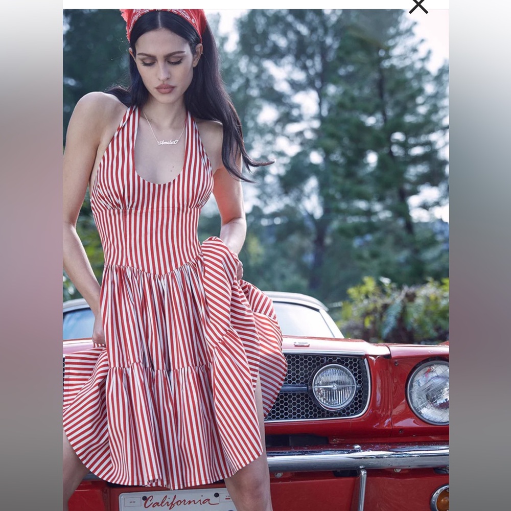 Frankie’s bikinis Tulsa halter midi dress